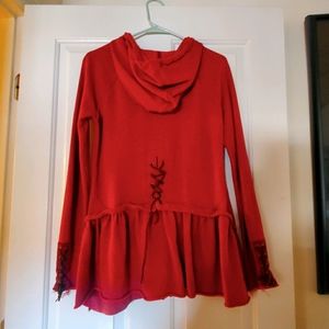 Free People corset hoodie HTF